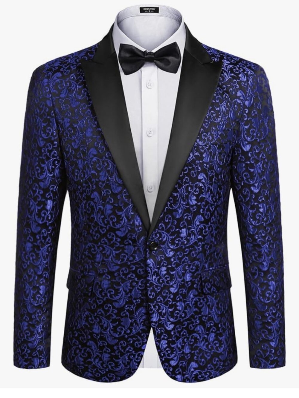 Men's Floral Tuxedo Blazer